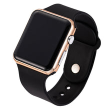 Load image into Gallery viewer, 2020 nova rosa casual relógios de pulso feminino relógio led digital esporte masculino relógio de pulso silicone feminino reloj mujer erkek kol saati
